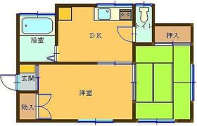 竹内堤貸家 2の間取り画像
