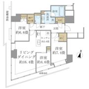 BrilliaTower堂島の間取り画像
