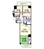 シーズ天王寺真田山の間取り画像