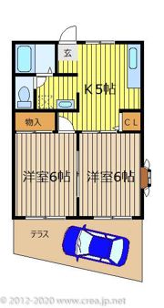 アップルパイⅢの間取り画像