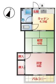 中須アパート3号の間取り画像