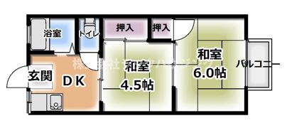 大成ハイツの間取り画像