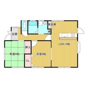 久保田貸家の間取り画像