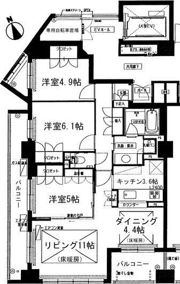 ラマーサ八事山Ⅰ(La Marsa八事山I)の間取り画像