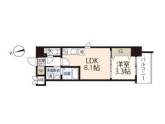 S－RESIDENCE天満町barkの間取り画像