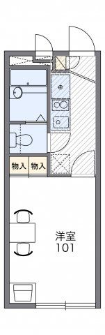 レオパレスPEACEの間取り画像