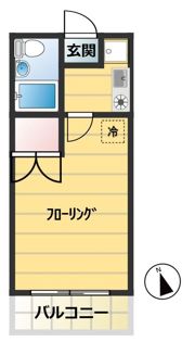 コーポ竹島の間取り画像