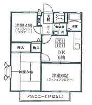 グレイス国立の間取り画像