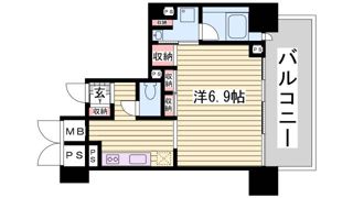 レジディア神戸元町の間取り画像