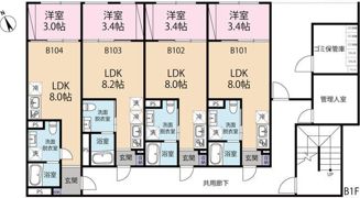 Asher新井薬師の間取り画像