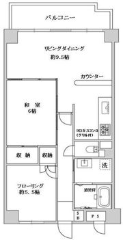 エフワンマンションの間取り画像