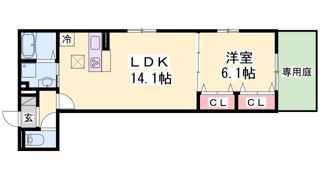 Birdhill塚本通の間取り画像