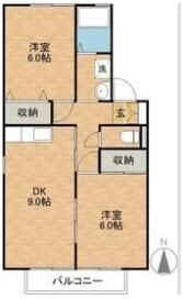 イースト出雲の間取り画像