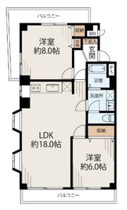 パレス三鷹の間取り画像