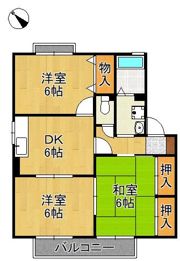 セジュールK B棟の間取り画像