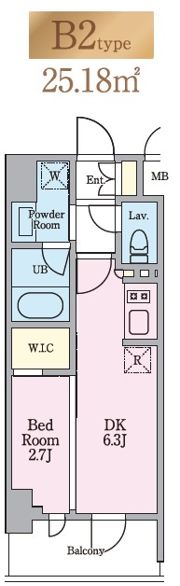 リビオメゾン木場の間取り画像