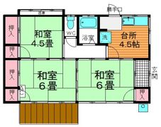 本陣前貸家 2号棟の間取り画像