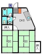 ハイツ蒼風の間取り画像