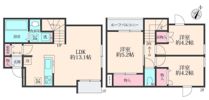 仮）川口市鳩ケ谷本町3丁目 新築工事の間取り画像