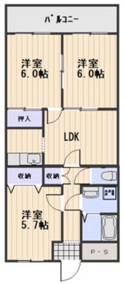 シャインブライトリー寿館の間取り画像