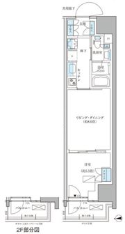 パークアクシス品川天王洲アイルの間取り画像