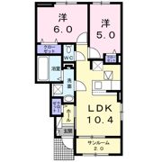 フェリビータの間取り画像