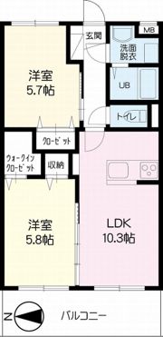 ウイング コートの間取り画像