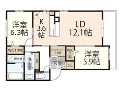 Bella Vista東雲の間取り画像