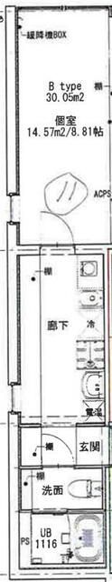 フュージョン板橋本町の間取り画像