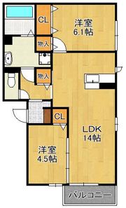A-Garden 門司の間取り画像