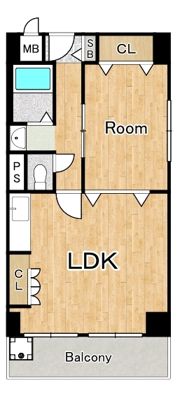 上六第一ダイヤモンドハイムの間取り画像