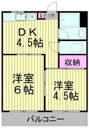 豊川マンションの間取り画像