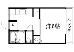 フロイデ田辺Aの間取り画像