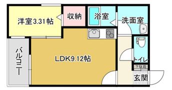 ヴェルジーク大正の間取り画像