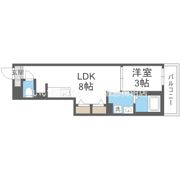 S-MOVE緑橋Ⅱの間取り画像