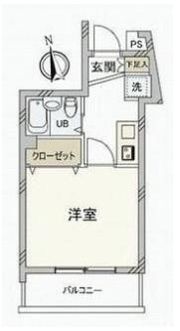 スカイコート新宿落合南長崎駅前の間取り画像