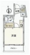 スカイコート新宿落合南長崎駅前の間取り画像