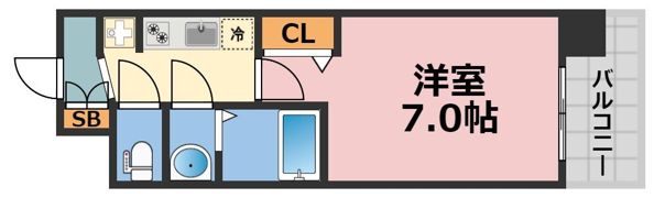 プレサンス大国町アドロッソの間取り画像