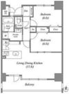 茶屋ヶ坂ライズの間取り画像