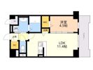 ドゥ バーグ渡辺通の間取り画像