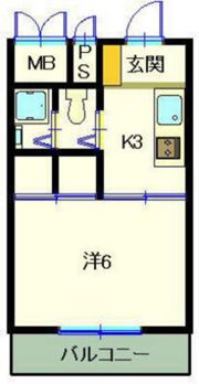 第6みぞたコーポの間取り画像