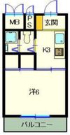 第6みぞたコーポの間取り画像