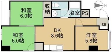 第二森ビルの間取り画像