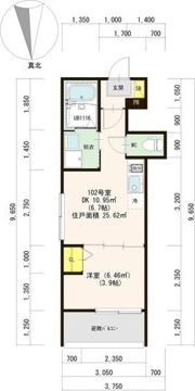 LA VIERE山科の間取り画像