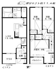 メゾネット モアの間取り画像