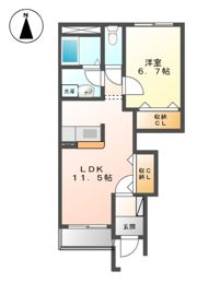 ビバリーの間取り画像