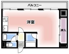 アインス蒲生の間取り画像