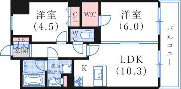 ワコーレ元町セリュックスの間取り画像