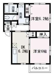 サンモナークB棟の間取り画像