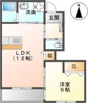 フルールの間取り画像